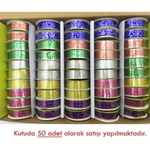 Bu-bu Renkli Oyalı Bant 50'li Çok Renkli