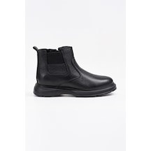 Morven Erkek Siyah Casual Fermuarlı Yarım Bot 26ks005001001 Siyah