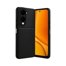 Vivo Y29s Uyumlu Auto Focus Karbon Kapak - Siyah