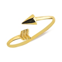 Goldkupe 14 Ayar Altın Ok Formlu Ayarlanabilir Yüzük 0,73 Gr-6415