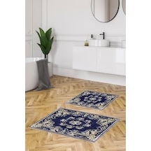 Alanur Trend Kaymaz Taban Dijital Banyo Takımı Kt481 lacivert