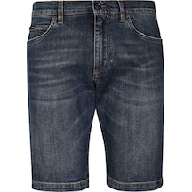 Dolce & Gabbana Dolce&Gabbana Jean Erkek Şort Gy4Jed Mavi