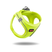 Air-Mesh Küçük ve Orta Irk Kedi Köpek Göğüs Tasması - Yumuşak, Nefes Alabilir, Dayanıklı NEON LİME XS