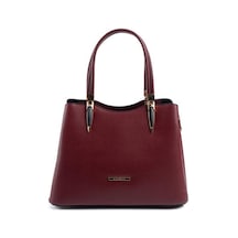 Silver Polo Sp1205 Kadın El Çantası Düz Bordo-bordo