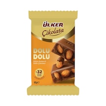 Ülker Çikolata Dolu Dolu Bademli 80 G - 8 Adet Tarı
