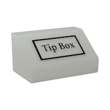 Tipbox - Bahşiş Kutusu Buz Beyaz - 20x13xh12cm