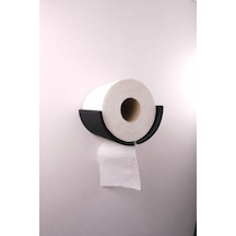 Tuvalet Kağıdı Askısı, Peçetelik. Standart Ölçü. Yapışkanlı Siyah - 815818140 Siyah