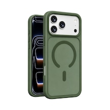 Joko Apple Uyumlu iPhone 18 Pro Max Jota Magsafe Kapak - Koyu Yeşil 0