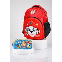 X Dekomus Lisanslı Paw Patrol Marshall 40 Cm Büyük Boy Okul Çantası Ve Kalem Çantası Seti Altın