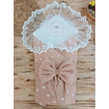Yenidoğan Papatya Desenli Trilüks Unisex Kundak Bebek Battaniyesi Kahverengi Kahverengi Yenidoğan Papatya Desenli Trilüks Unisex Kundak Bebek Battaniyesi Kahverengi Kahverengi