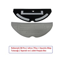 Roborock Uyumlu S7 S7 Sonic Mop Pro - Ultra Plus Uyumlu Mop Tutacağı Tutucu Aparat