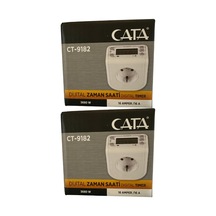 Ct-9182 Dijital Zaman Saati, 3680w, 16 Amper, Beyaz, 2 Adet Ct-9182