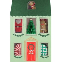 Meri Meri - Festive House Cupcake Kit - Yeni Yıl Evi Cupcake Kit 24'lü