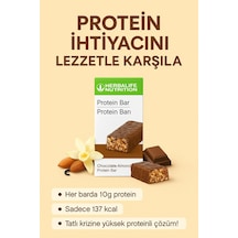 Herbalife Protein Bar Çikolata Aromalı Bademli 14 X 35g Aktif Yaşam Için Lezzetli Ve Dengeli At