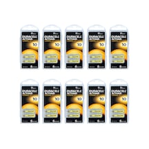 Duracell 10 Numara İşitme Cihazı Pili 6 x 10'lu
