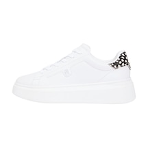 Tommy Hilfiger Th Kadın Beyaz Hayvan Desenli Platform Spor Ayakkabı-12221 Beyaz