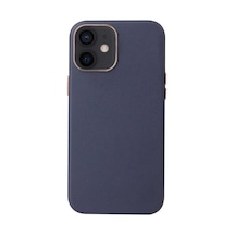Apple Uyumlu iPhone 12 Pro Kılıf Eyzi Deri Kamera Çıkıntılı Kapak