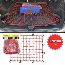 Bagaj Filesi Elastik Kırmızı Çok Amaçlı 120x80cm 4620626