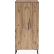Arges Dolap 2 Raflı 2 Kapaklı 60x30x134 Çam-çam Çam