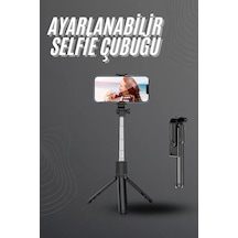 Selfie Çubuğu Tripod Bluetooth Kumandalı Selfie Çubuğu Telefon Tutucu Mh-hs9445-6176