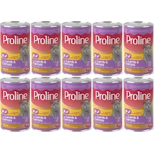 Pro Line Kuzu Etli ve Havuçlu Pate Et Parçalı Yetişkin Kedi Konservesi 10 x 395 G