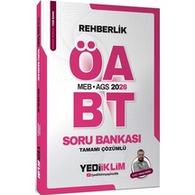 Yediiklim Yayınları 2026 Meb Ags Öabt Rehberlik Tamamı Çözümlü Soru Bankası