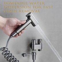 Fastbuy Challenger Siyah Çift Fonksiyonlu Yüksek Basınçlı Püskürtme Tabancası Seti Banyo Çamaşır Kiti Siyah