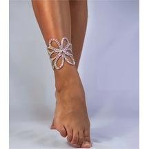 Caş Dekorasyon Hologramlı Taş Detaylı Tasarım Halhal Çok Renkli