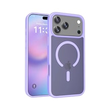Joko Apple iPhone Uyumlu 17 Pro Jota Magsafe Kapak - Lila Düz Renkli