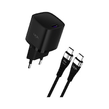 Linktech G844 Premium 25W Qc4.0 Gan Type-c Kablolu Şarj Aleti Set