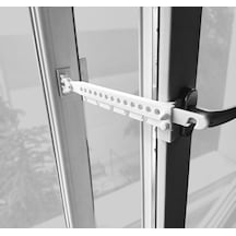2 Adet Ayarlanabilir Plastik Pencere Kolu Kapı Cam Aralama Stoperi Kolu Tutucu Tutacağı Durdurucu Tamponu