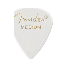 Fender 1980351880 Classic Celluloid White 351 Shape Medium Gitar