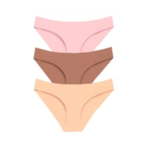 New Lilla 301 Kadın Dikişsiz Lazer Bikini Külot Paketi (549351597) Çok Renkli