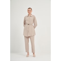 FTZ Women Ftz Pantolonlu Takım Taş 31035 Taş