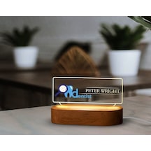 Bk Gift Kişiye Özel İsimli Diş Hekimi Temalı Led Işıklı Akrilik Masa İsimliği-3, Ofis Dekoru, Mesleki Hediye, Ofis Hediyeleri Kobitmeyen137967 Bk Gift