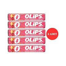 Olips Şeftali Frambuaz Ve Mentol Aromalı Bonbon Şekerleme 28 G 5 Adet