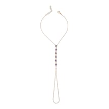 925 Ayar Gümüş Mor Taşlı Rose Su Yolu Şahmeran - 45099201 Rose Gold