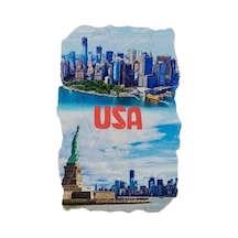 Amerika Birleşik Devletleri Temalı Fresco Magnet Çok Renkli