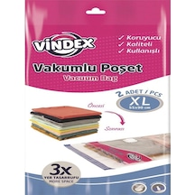 Forbest Leva Vindex Vakumlu Hurc 55 X 90 Cm Vakumlu Poşet Xlarge Boy 2'li Plastik 73 X 122 Turuncu Diğer
