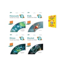 9. Sınıf 2025 Matematik Fizik Kimya Ve Biyoloji Tematik Soru Kitabı 4lü Set
