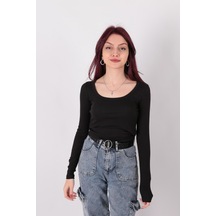 Busem W0011619 Kadın Bluz Siyah