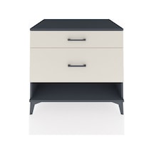 Kronos Şifonyer 2 Çekmeceli 88x59x80 Antrasit-aytaşı Antrasit