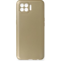 Newface Oppo Reno 4 Lite Kılıf First Silikon Semeglbl - 96 - Gold