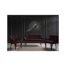 Bordo Kollu Çay Seti Koltuk Takımı Ksry123