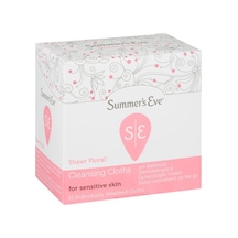Summers Eve Sheer Floral Özel Bölge Temizlik Mendili 16'lı