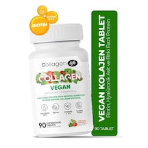 Collagen Life Biotin, Hyaluronic Acid, C Vitaminive Bitki Bazlı Vegan Kolajen Desteği 90 Tablet