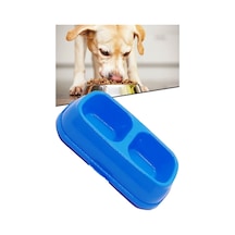 Kedi - Köpek Mama Ve Su Kabı 2 Bölmeli Büyük Boy