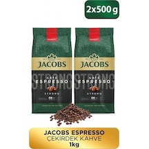Jacobs Cafe Espresso Çekirdek Kahve 500 Gr X 2 Adet PKT.JACOBS.026 Çekirdek