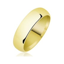 5 Mm Düz Bombeli Gold Gümüş Alyans - 555904202