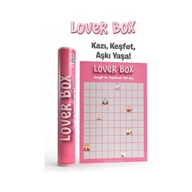 Lover Box Kazı Kazan Poster, Sevgiliyle Yapılacak 100 Eğlenceli Aktivite, Premium Kalite, Koruyucu Kaplama
